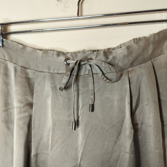 Eileen Fisher Silk Jogger Pants Drawstring + Pleated - Picture 6 of 10